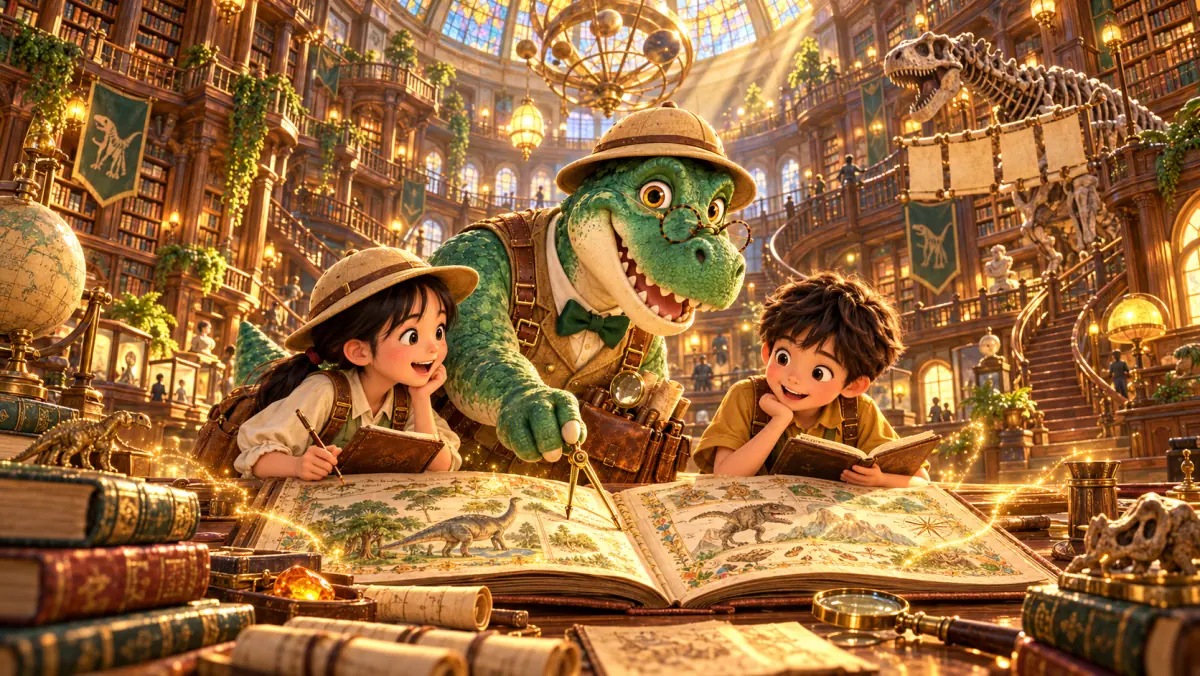 Storybook illustration of The Grand Archive
